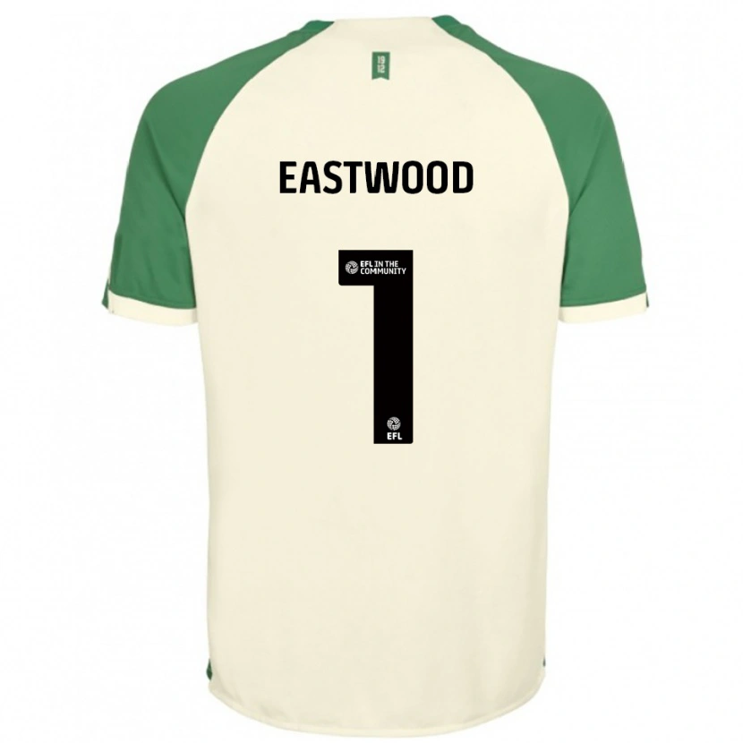 Danxen Homem Camisola Jake Eastwood #1 Branco Sujo Verde Alternativa 2025/26 Camisa Brasil