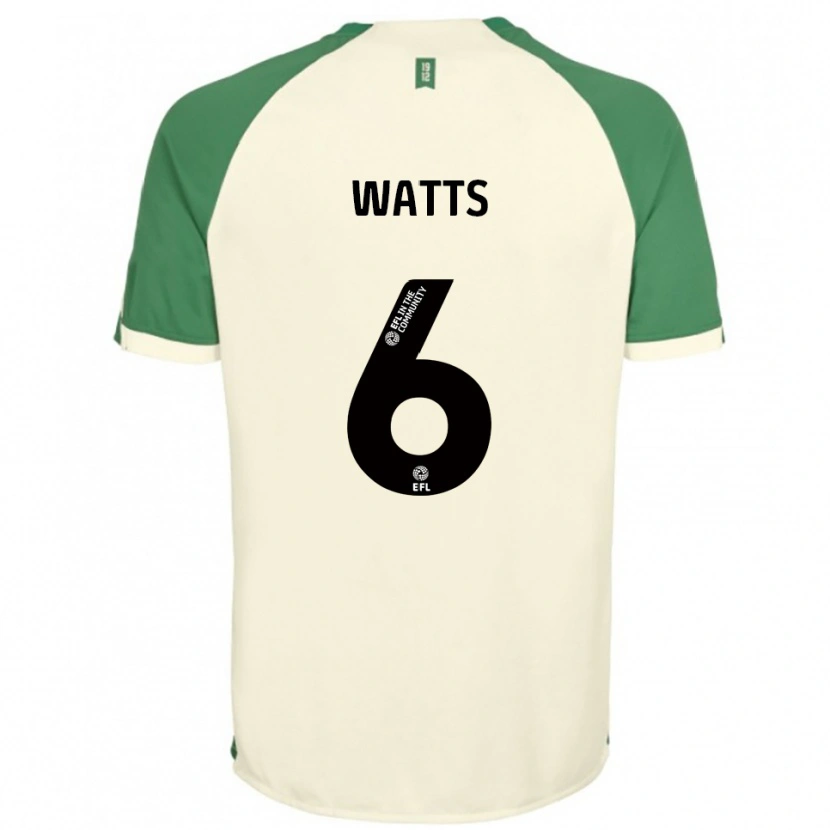 Danxen Homem Camisola Kell Watts #6 Branco Sujo Verde Alternativa 2025/26 Camisa Brasil