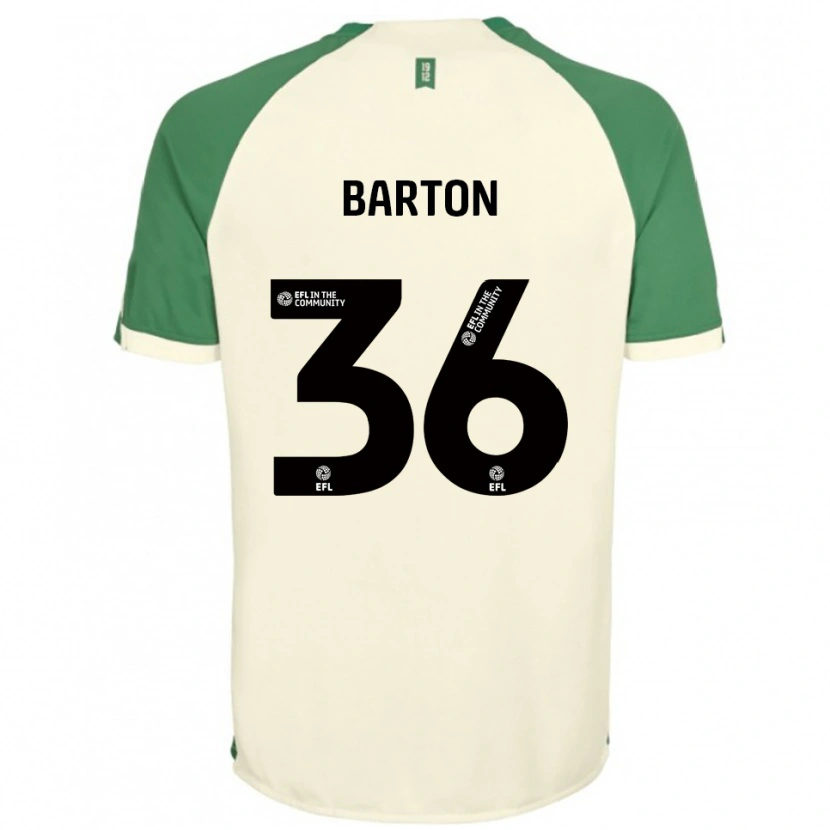 Danxen Homem Camisola Dan Barton #36 Branco Sujo Verde Alternativa 2025/26 Camisa Brasil