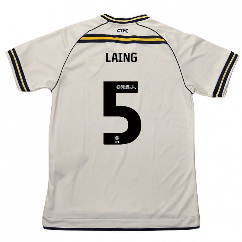 Danxen Homem Camisola Levi Laing #5 Branco Azul Marinho Alternativa 2025/26 Camisa Brasil