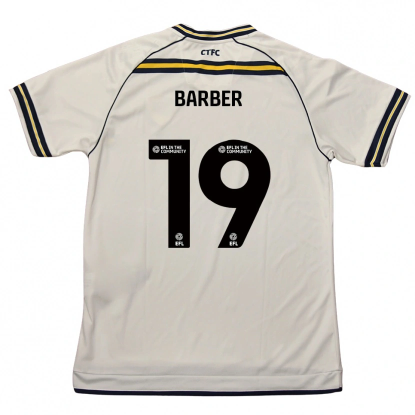 Danxen Homem Camisola Mark Barber #19 Branco Azul Marinho Alternativa 2025/26 Camisa Brasil