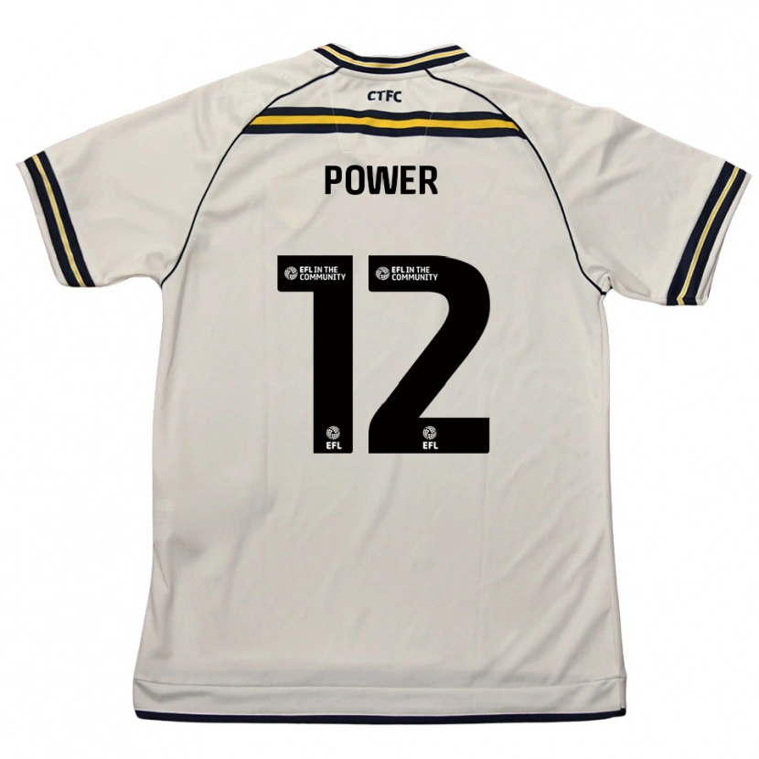 Danxen Homem Camisola Darragh Power #12 Branco Azul Marinho Alternativa 2025/26 Camisa Brasil