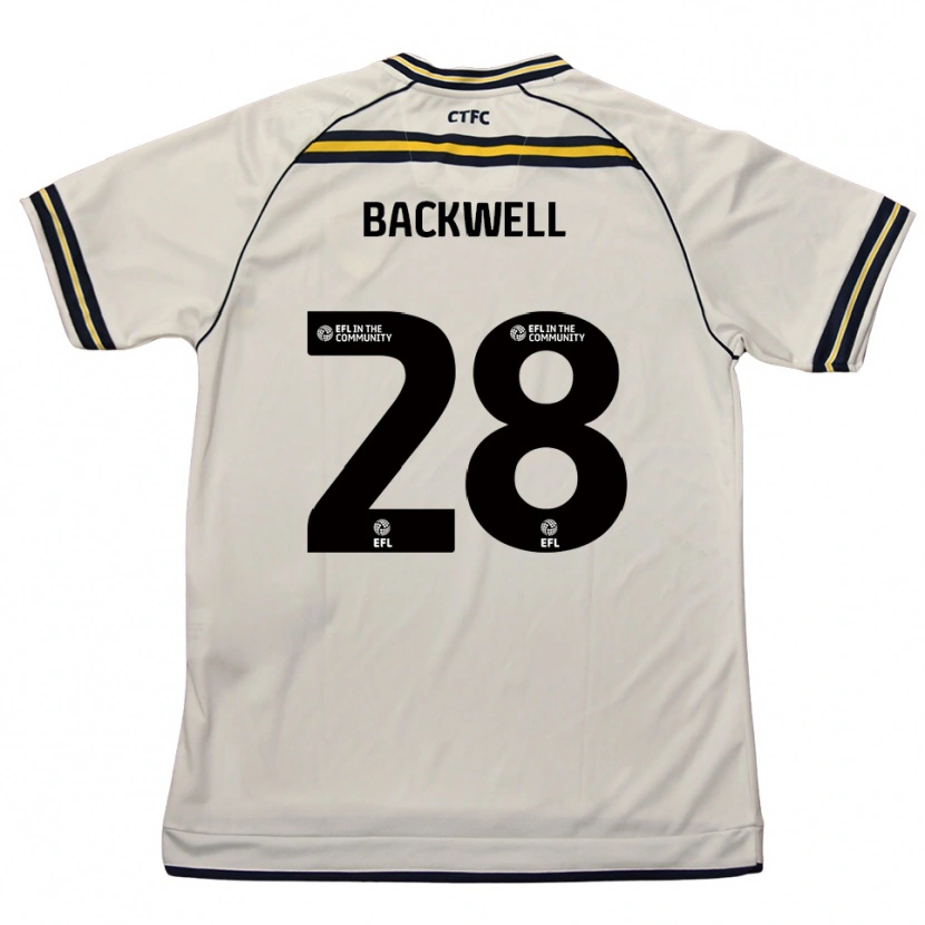Danxen Homem Camisola Tommy Backwell #28 Branco Azul Marinho Alternativa 2025/26 Camisa Brasil