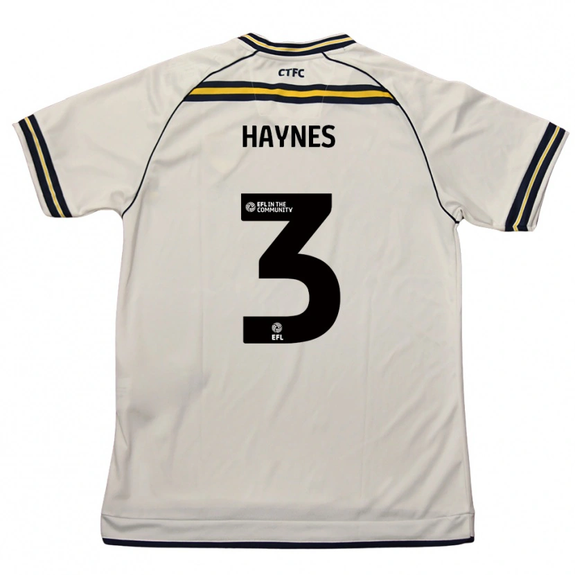 Danxen Homem Camisola Ryan Haynes #3 Branco Azul Marinho Alternativa 2025/26 Camisa Brasil