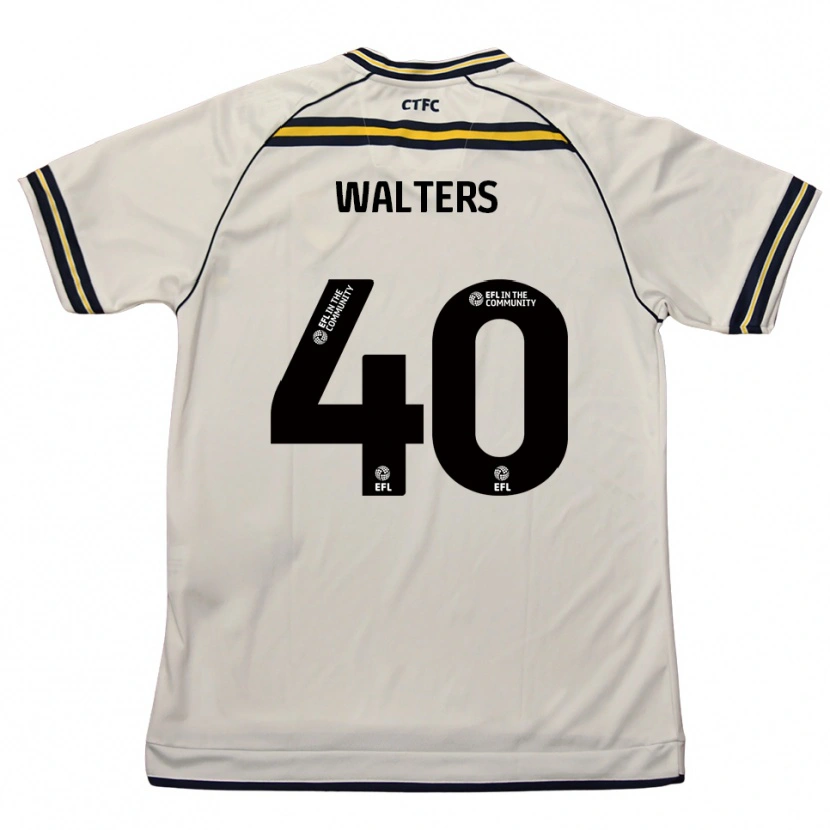 Danxen Homem Camisola Cameron Walters #40 Branco Azul Marinho Alternativa 2025/26 Camisa Brasil