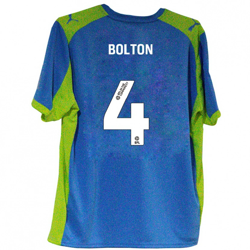 Danxen Homem Camisola James Bolton #4 Azul Celeste Amarelo Alternativa 2025/26 Camisa Brasil