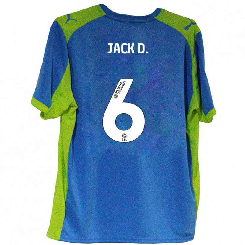 Danxen Homem Camisola Jack Doherty #6 Azul Celeste Amarelo Alternativa 2025/26 Camisa Brasil