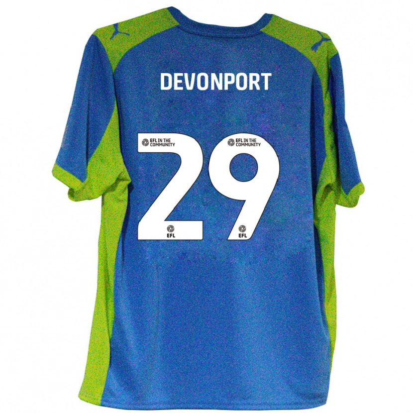 Danxen Homem Camisola Owen Devonport #29 Azul Celeste Amarelo Alternativa 2025/26 Camisa Brasil