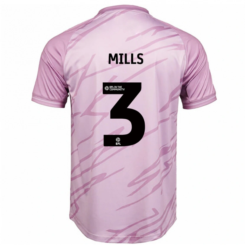 Danxen Homem Camisola Kiera Mills #3 Rosa Preto Alternativa 2025/26 Camisa Brasil
