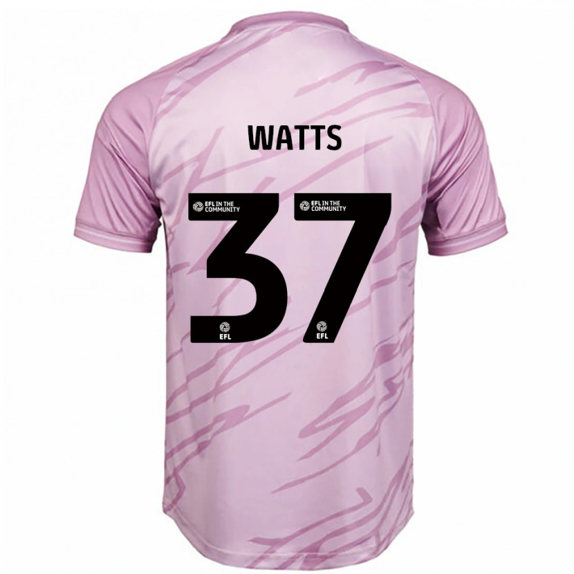Danxen Homem Camisola Harvey Watts #37 Rosa Preto Alternativa 2025/26 Camisa Brasil