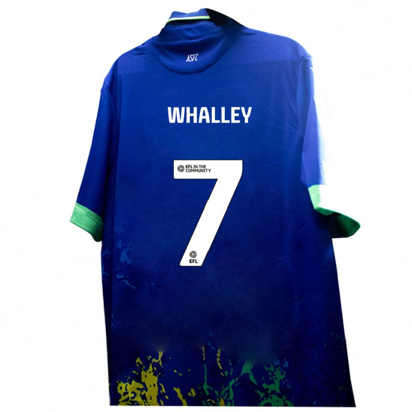 Danxen Homem Camisola Shaun Whalley #7 Azul Amarelo Alternativa 2025/26 Camisa Brasil