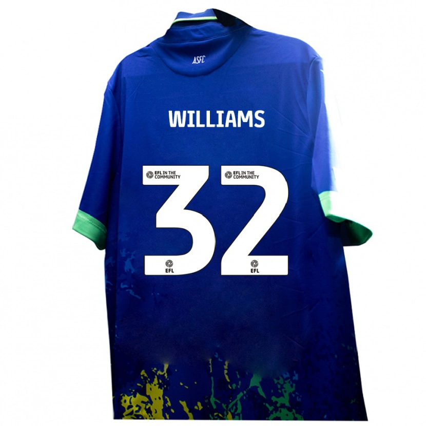 Danxen Homem Camisola Lennox Williams #32 Azul Amarelo Alternativa 2025/26 Camisa Brasil