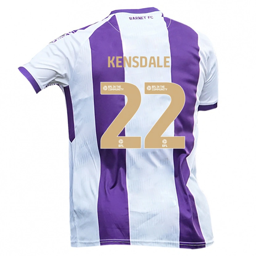 Danxen Homem Camisola Ollie Kensdale #22 Branco Roxo Alternativa 2025/26 Camisa Brasil