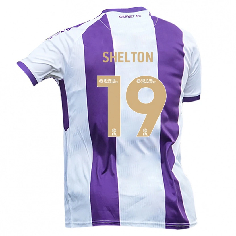 Danxen Homem Camisola Mark Shelton #19 Branco Roxo Alternativa 2025/26 Camisa Brasil