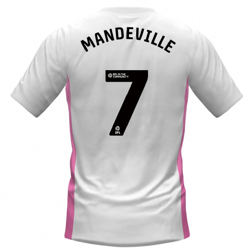 Danxen Homem Camisola Liam Mandeville #7 Branco Vermelho Alternativa 2025/26 Camisa Brasil