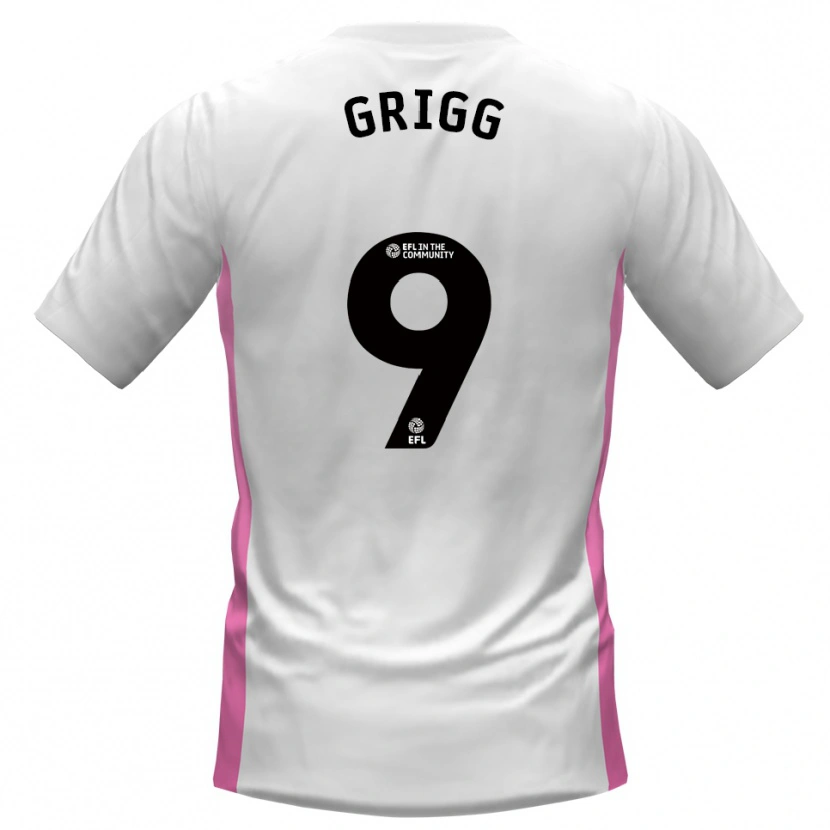 Danxen Homem Camisola Will Grigg #9 Branco Vermelho Alternativa 2025/26 Camisa Brasil