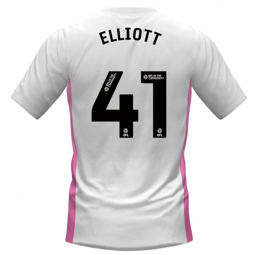 Danxen Homem Camisola Gunner Elliott #41 Branco Vermelho Alternativa 2025/26 Camisa Brasil