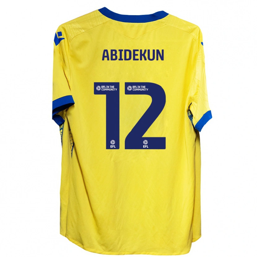 Danxen Homem Camisola Fela Abidekun #12 Amarelo Azul Alternativa 2025/26 Camisa Brasil