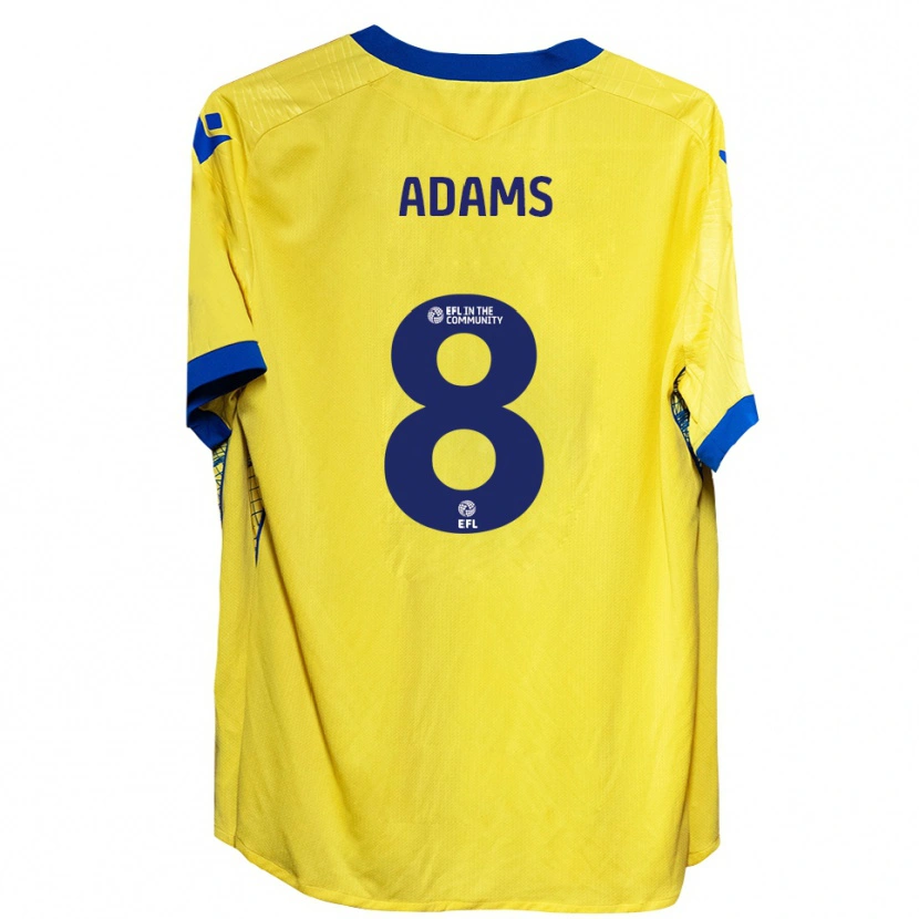 Danxen Homem Camisola Thalia Adams #8 Amarelo Azul Alternativa 2025/26 Camisa Brasil