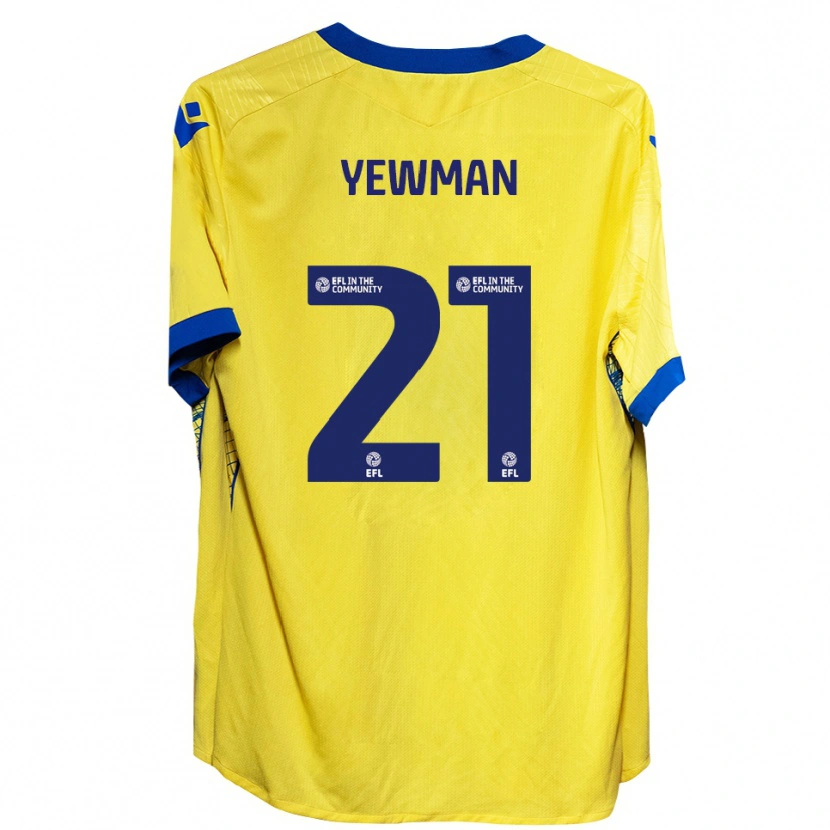 Danxen Homem Camisola Lucy Yewman #21 Amarelo Azul Alternativa 2025/26 Camisa Brasil