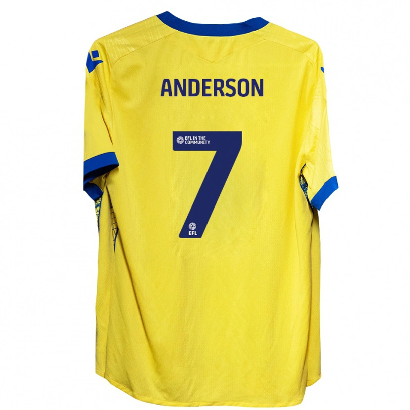 Danxen Homem Camisola Harry Anderson #7 Amarelo Azul Alternativa 2025/26 Camisa Brasil