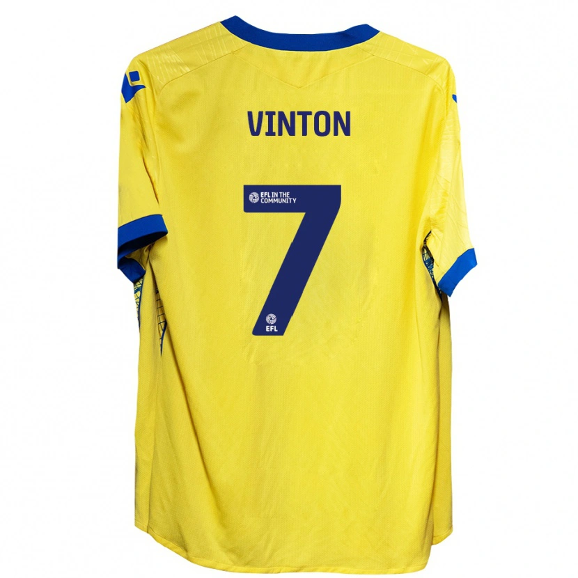 Danxen Homem Camisola Ruby Vinton #7 Amarelo Azul Alternativa 2025/26 Camisa Brasil