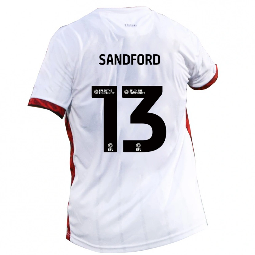 Danxen Homem Camisola Ryan Sandford #13 Branco Vermelho Preto Alternativa 2025/26 Camisa Brasil