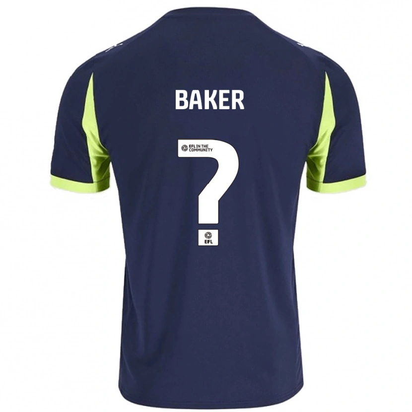 Danxen Homem Camisola Billy Baker #0 Azul Marinho Verde Fluorescente Alternativa 2025/26 Camisa Brasil