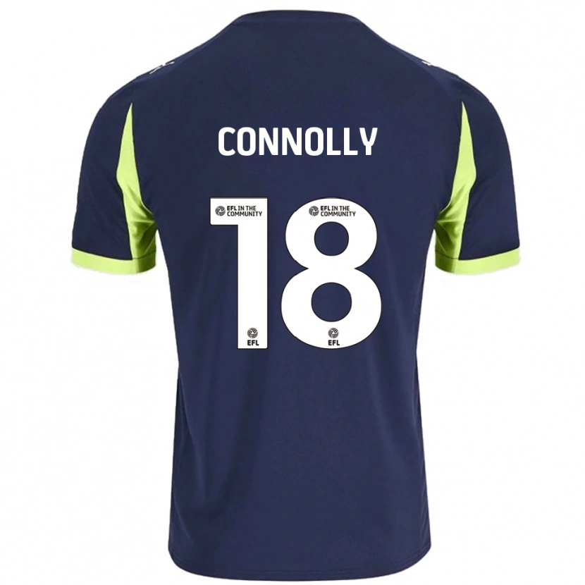 Danxen Homem Camisola James Connolly #18 Azul Marinho Verde Fluorescente Alternativa 2025/26 Camisa Brasil