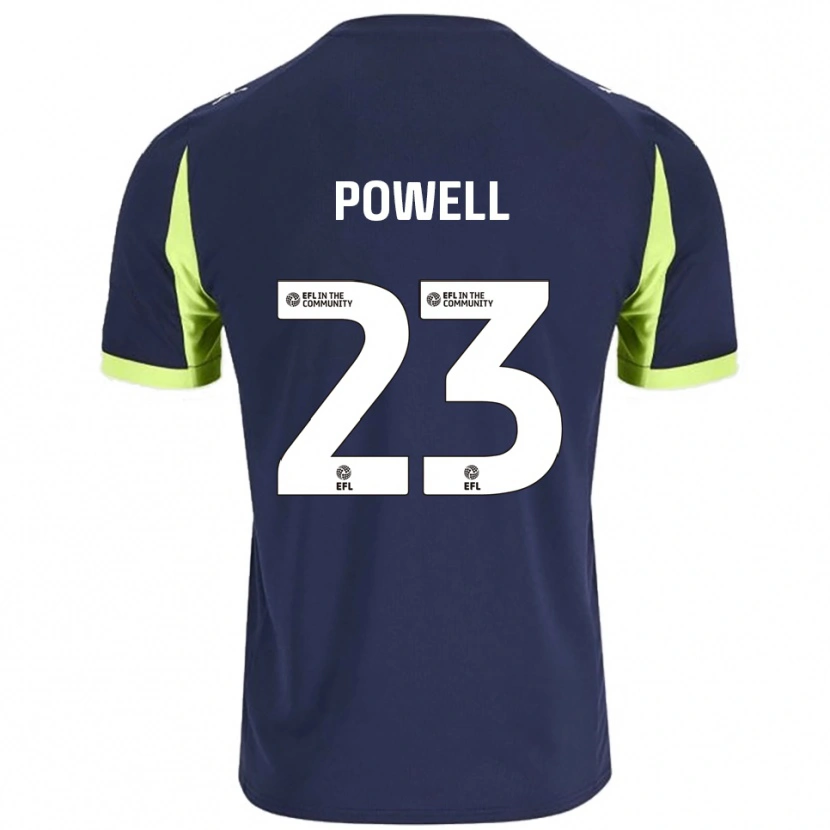 Danxen Homem Camisola Jack Powell #23 Azul Marinho Verde Fluorescente Alternativa 2025/26 Camisa Brasil