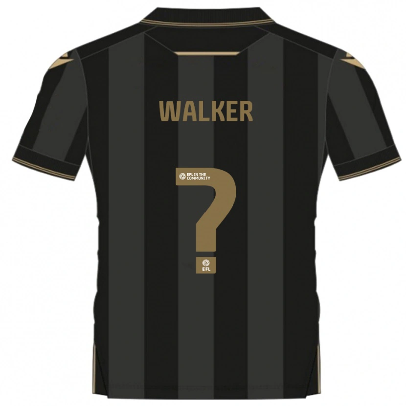Danxen Homem Camisola Jonah Walker #0 Preto Dourado Alternativa 2025/26 Camisa Brasil