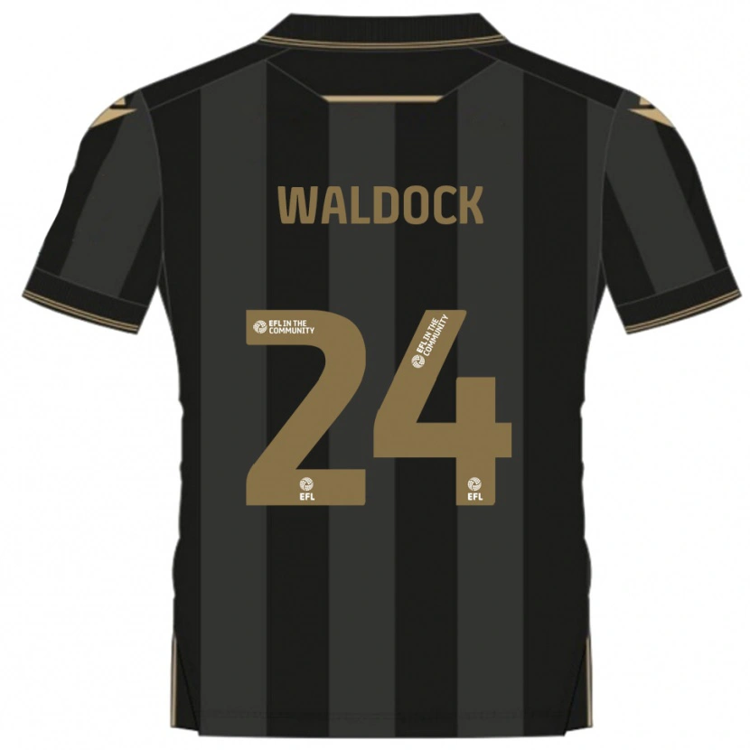 Danxen Homem Camisola Harry Waldock #24 Preto Dourado Alternativa 2025/26 Camisa Brasil