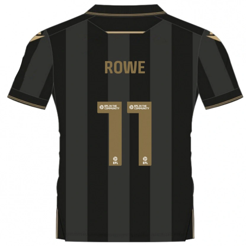 Danxen Homem Camisola Aaron Rowe #11 Preto Dourado Alternativa 2025/26 Camisa Brasil