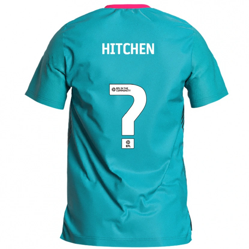 Danxen Homem Camisola Rebecca Hitchen #0 Azul Celeste Rosa Alternativa 2025/26 Camisa Brasil