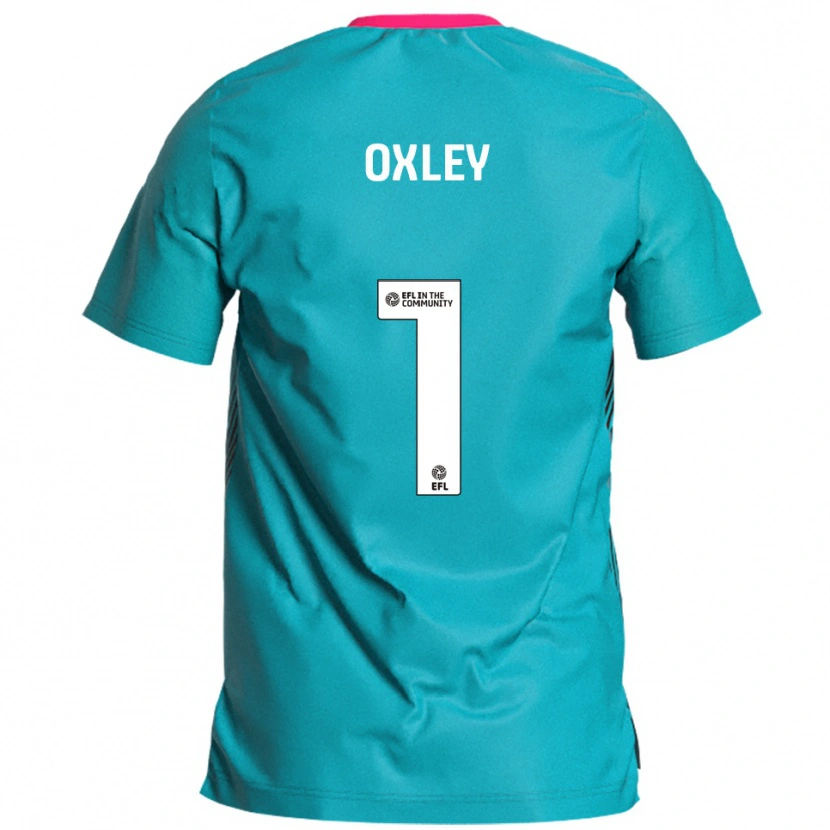 Danxen Homem Camisola Mark Oxley #1 Azul Celeste Rosa Alternativa 2025/26 Camisa Brasil