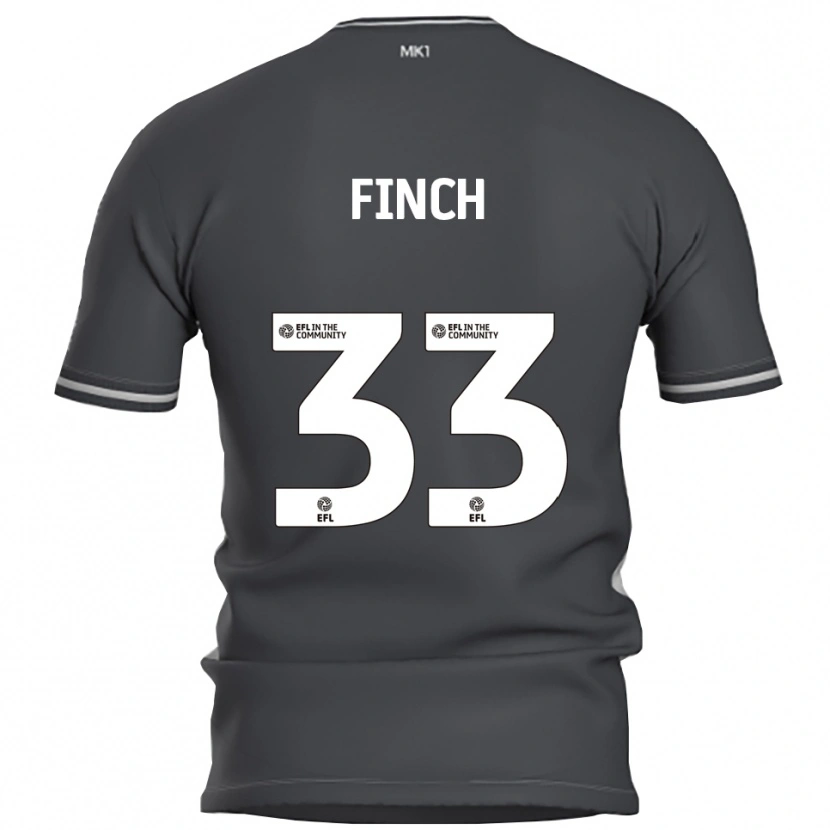 Danxen Homem Camisola Tom Finch #33 Cinza Prata Alternativa 2025/26 Camisa Brasil