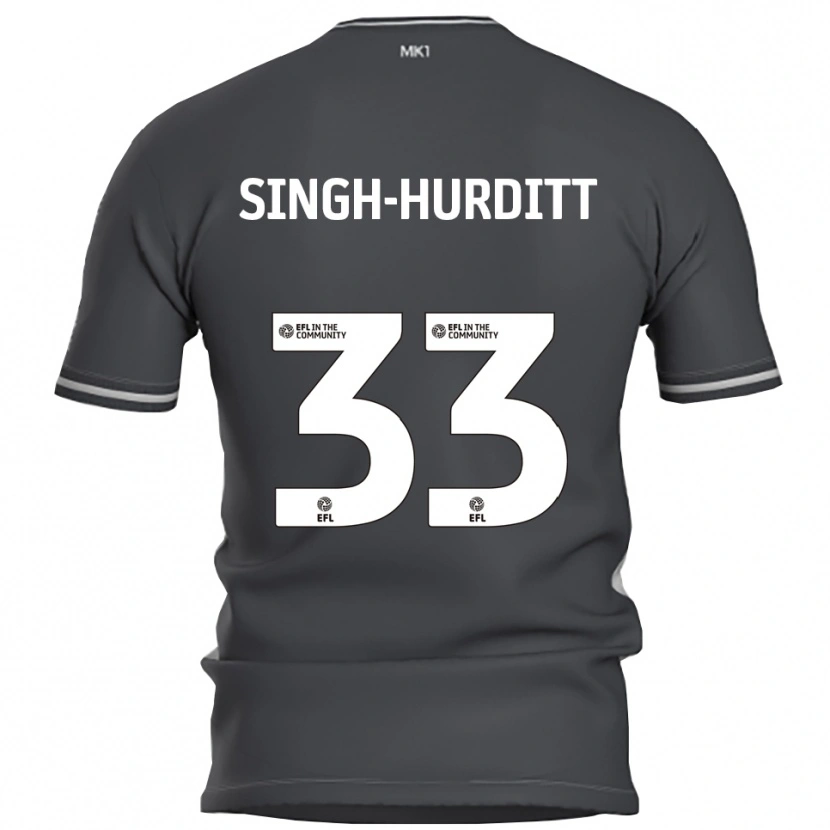 Danxen Homem Camisola Damerai Singh-Hurditt #33 Cinza Prata Alternativa 2025/26 Camisa Brasil
