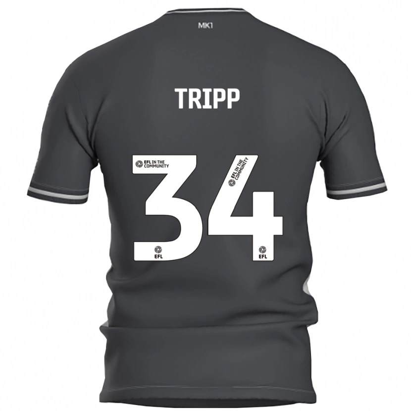 Danxen Homem Camisola Callum Tripp #34 Cinza Prata Alternativa 2025/26 Camisa Brasil