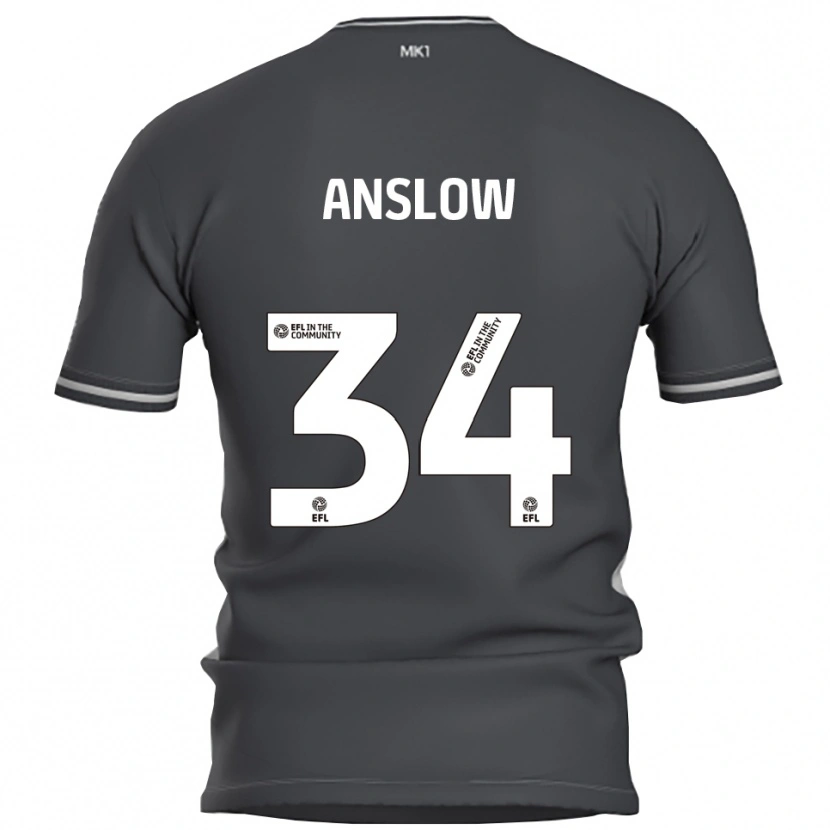 Danxen Homem Camisola Lauren Anslow #34 Cinza Prata Alternativa 2025/26 Camisa Brasil