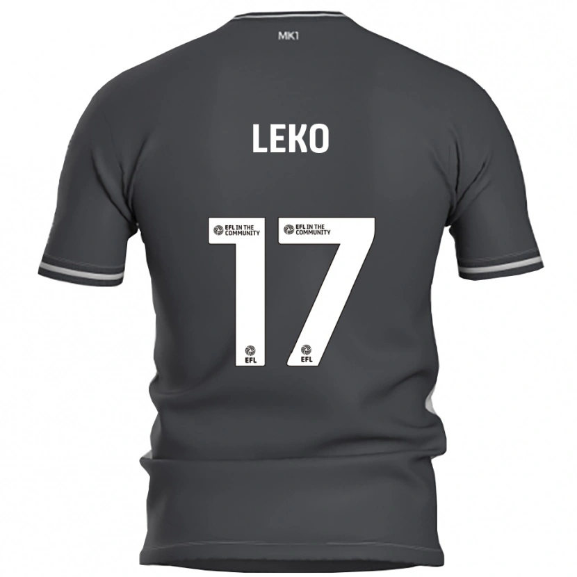 Danxen Homem Camisola Jonathan Leko #17 Cinza Prata Alternativa 2025/26 Camisa Brasil