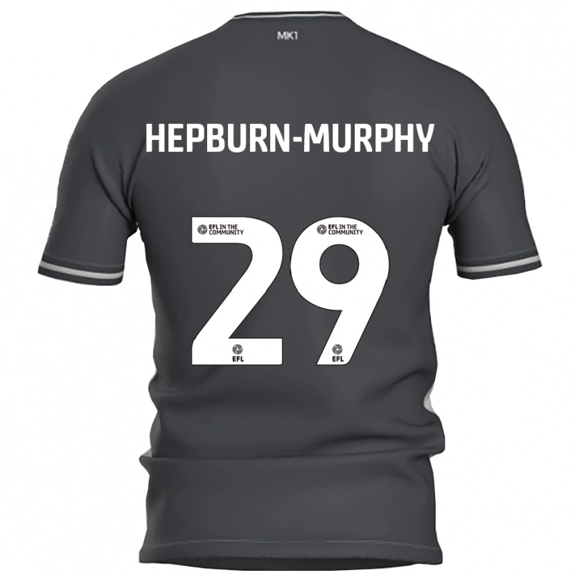 Danxen Homem Camisola Rushian Hepburn-Murphy #29 Cinza Prata Alternativa 2025/26 Camisa Brasil