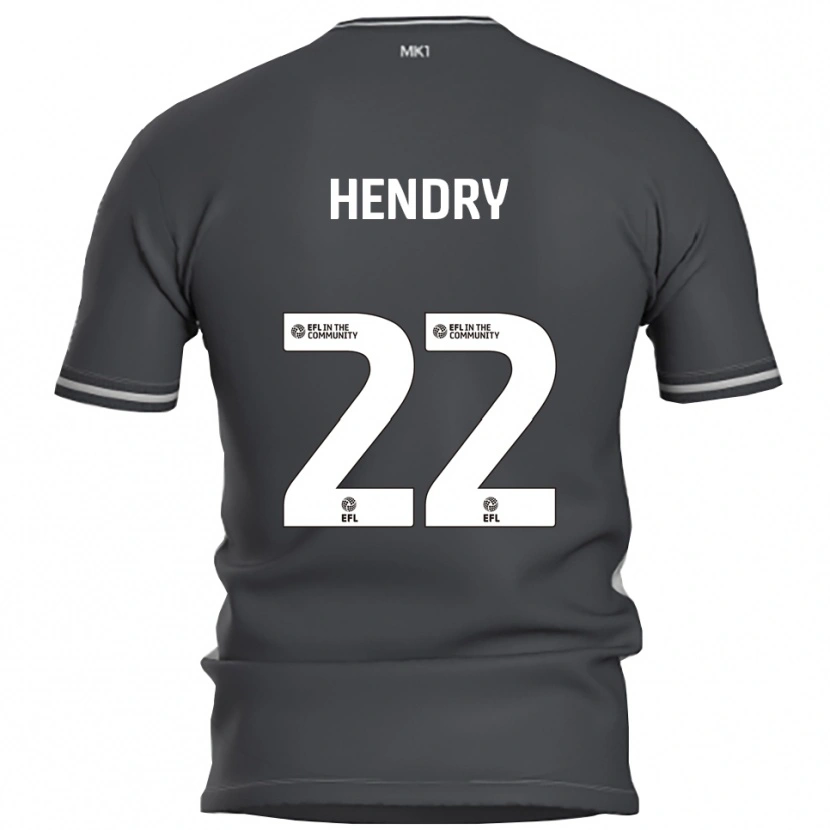 Danxen Homem Camisola Callum Hendry #22 Cinza Prata Alternativa 2025/26 Camisa Brasil