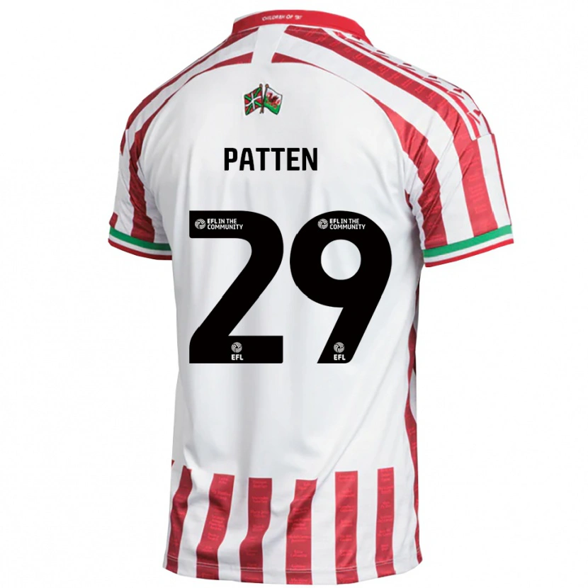Danxen Homem Camisola Keenan Patten #29 Vermelho Branco Alternativa 2025/26 Camisa Brasil