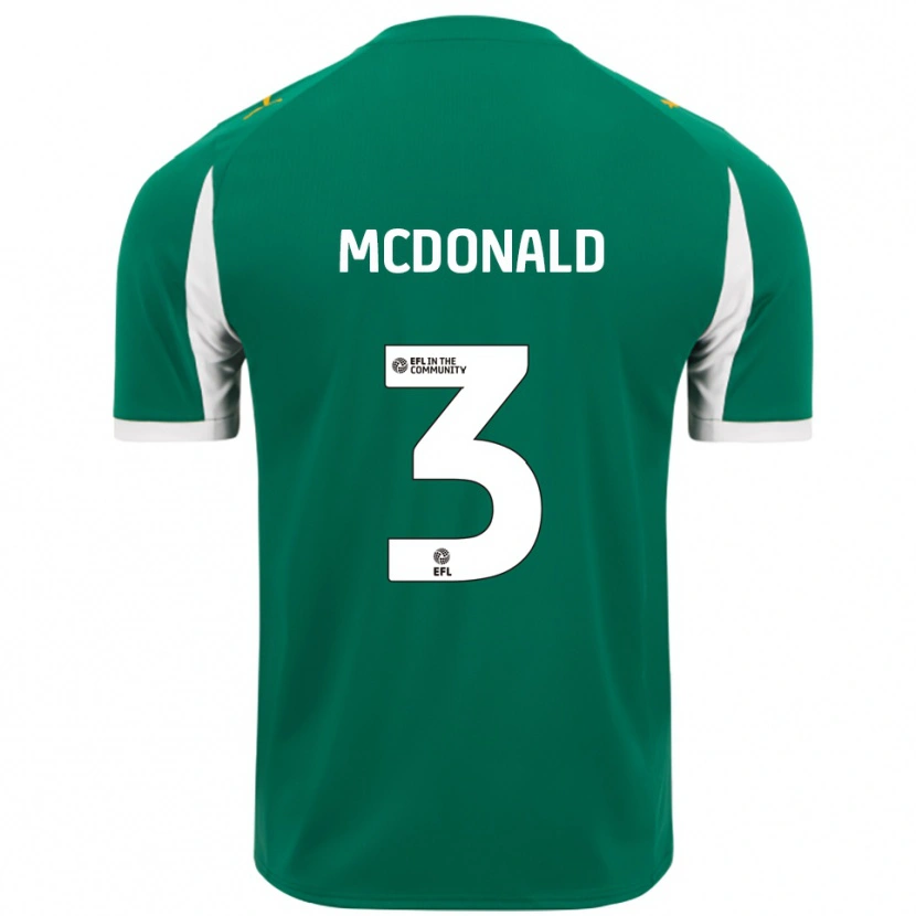 Danxen Homem Camisola Rod Mcdonald #3 Verde Branco Alternativa 2025/26 Camisa Brasil