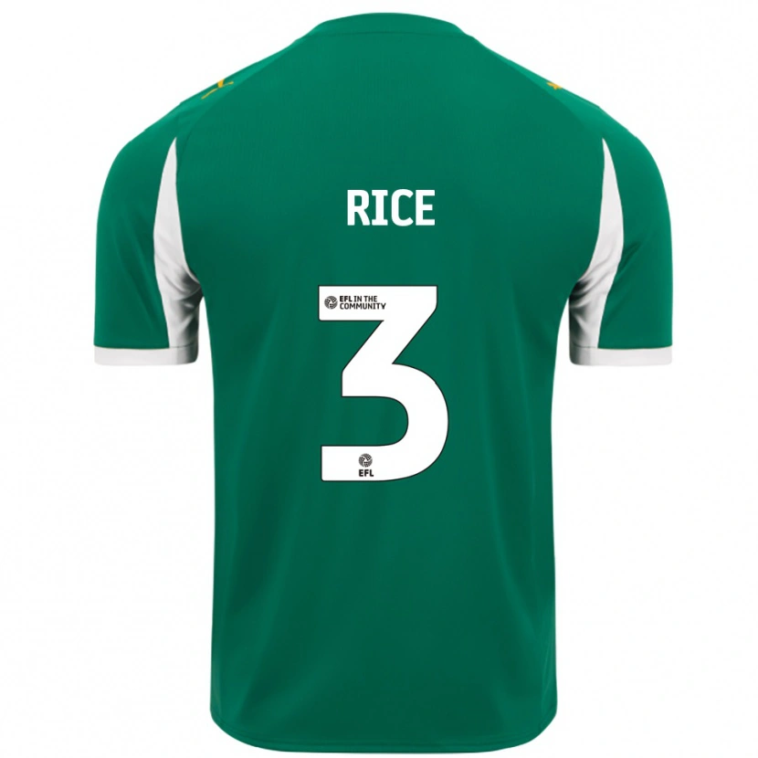 Danxen Homem Camisola Alfie Rice #3 Verde Branco Alternativa 2025/26 Camisa Brasil