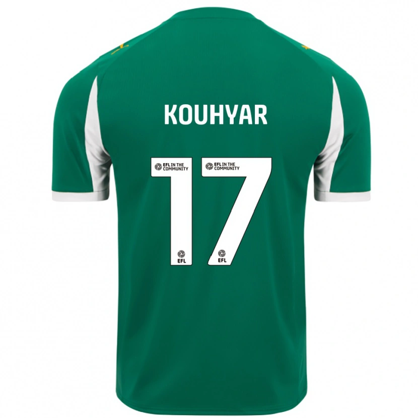Danxen Homem Camisola Maziar Kouhyar #17 Verde Branco Alternativa 2025/26 Camisa Brasil