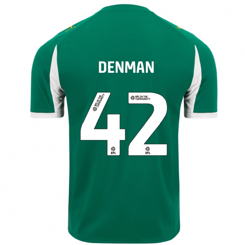 Danxen Homem Camisola Zac Denman #42 Verde Branco Alternativa 2025/26 Camisa Brasil
