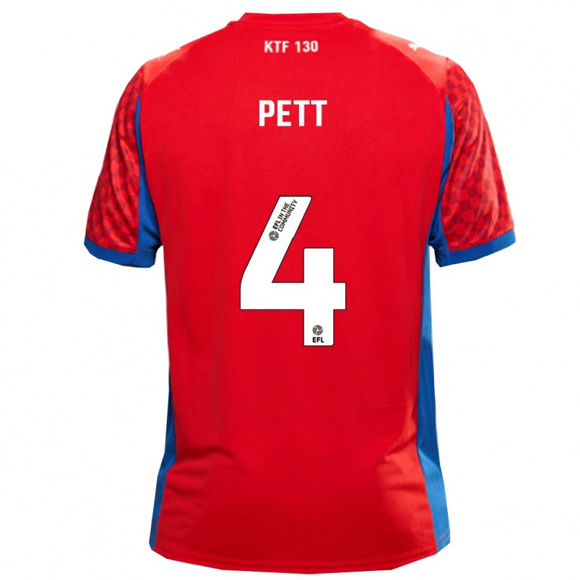 Danxen Homem Camisola Tom Pett #4 Vermelho Azul Alternativa 2025/26 Camisa Brasil