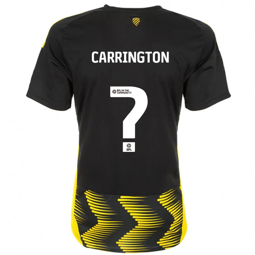 Danxen Homem Camisola Abbie Carrington #0 Preto Amarelo Alternativa 2025/26 Camisa Brasil