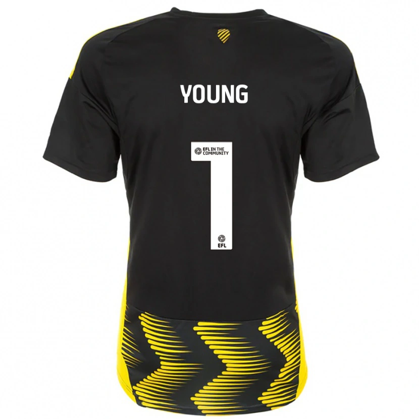 Danxen Homem Camisola Matthew Young #1 Preto Amarelo Alternativa 2025/26 Camisa Brasil